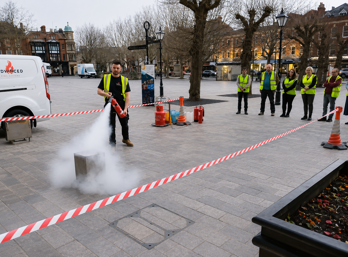 Hands-on fire safety training
